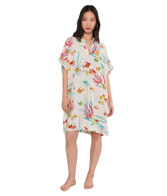 N by Natori Ocean's Embrace Printed Challis Sleepshirt - Image 2