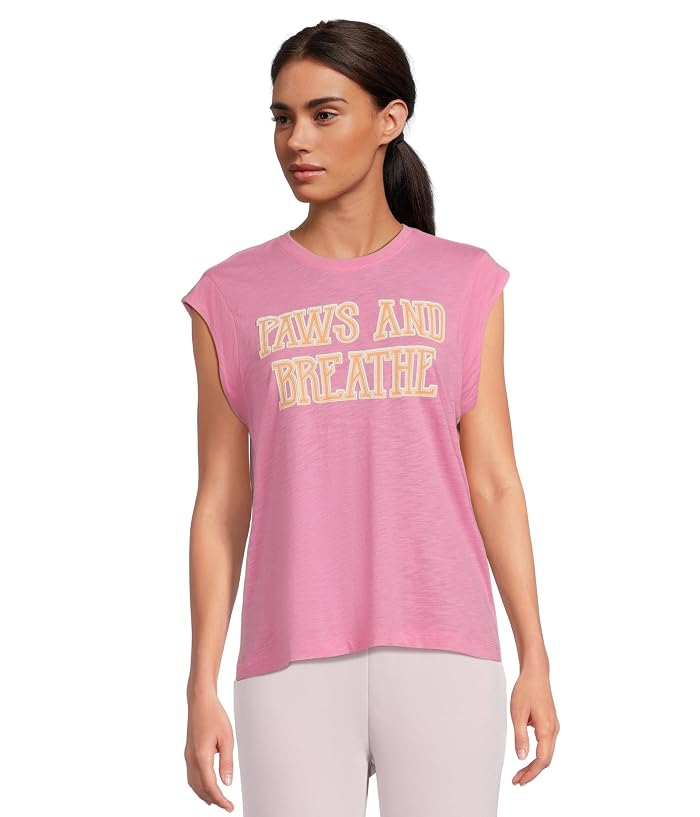 P.J. Salvage Short Sleeve Tee Paws and Breathe