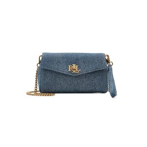 Lauren Ralph Lauren Washed Denim Tanner Crossbody Wallet