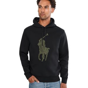 Polo Ralph Lauren Double Knit Long Sleeve Hooded Sweatshirt