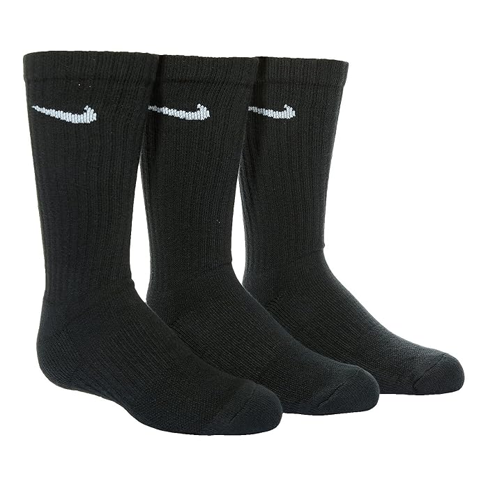 Nike Kids Performance Cushioned Crew Training Socks 3-Pair Pack (Little Kid/Big Kid)