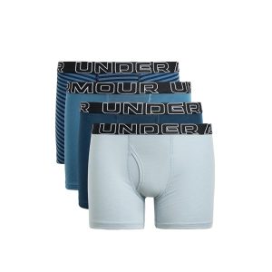 Under Armour Kids Performance Cotton-Stripe 4-Pack (Big Kid)