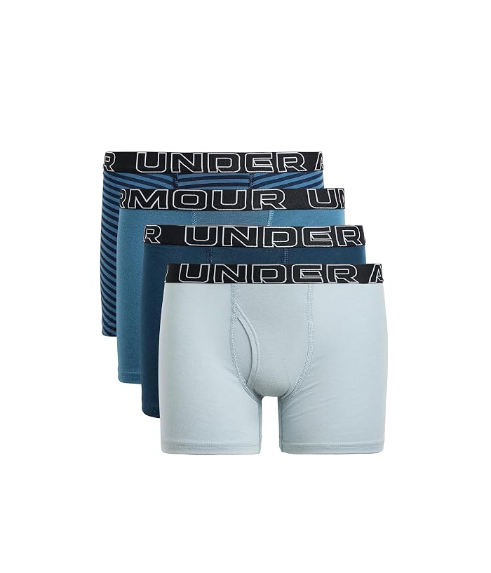 Under Armour Kids Performance Cotton-Stripe 4-Pack (Big Kid) - Image 4