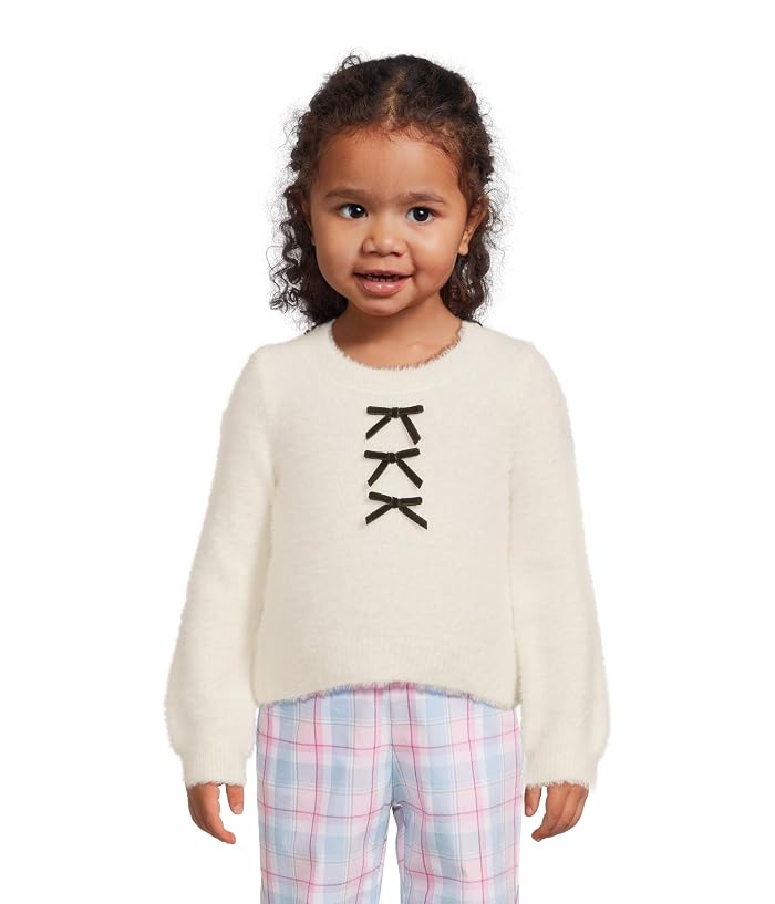Janie and Jack Fuzzy Mini Bow Sweater (Infant)