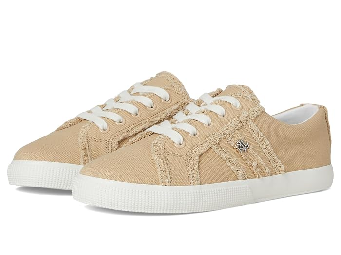 Lauren Ralph Lauren Janson Frayed Canvas Sneakers