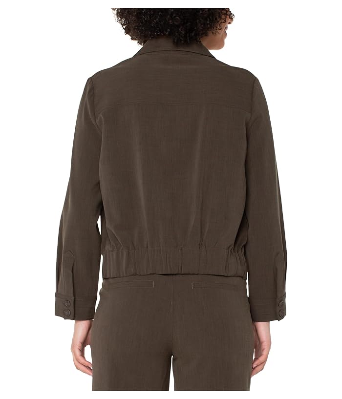 Liverpool Los Angeles Popover Long Sleeve Shirt With Elastic At Waist - Image 2