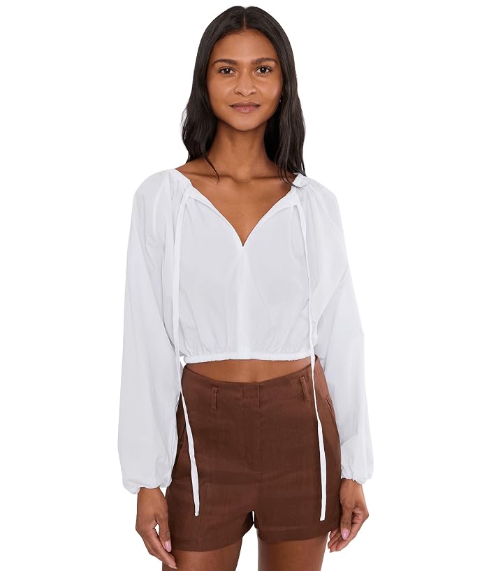 Faherty Coastal Poplin Nera Top