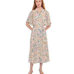 Vince Camuto Flutter Sleeve Princess Seam