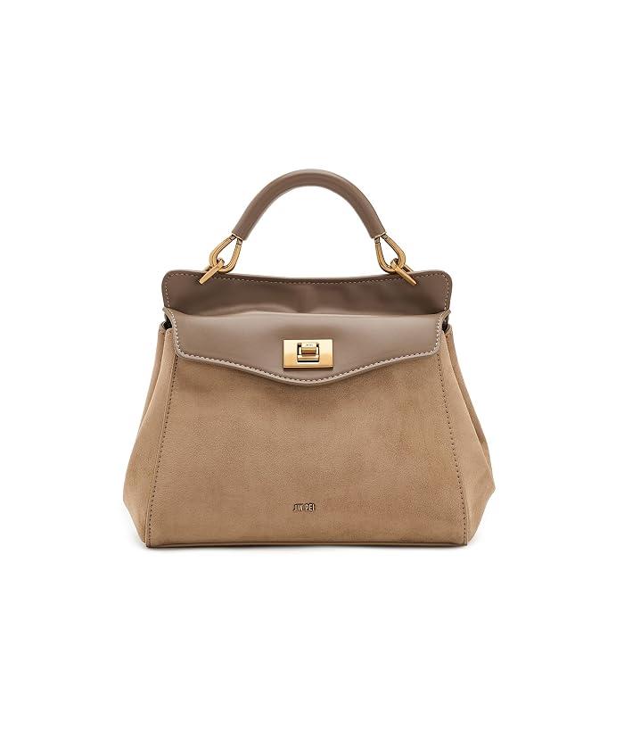 JW PEI Lucia Classic Faux Suede Top Handle Bag