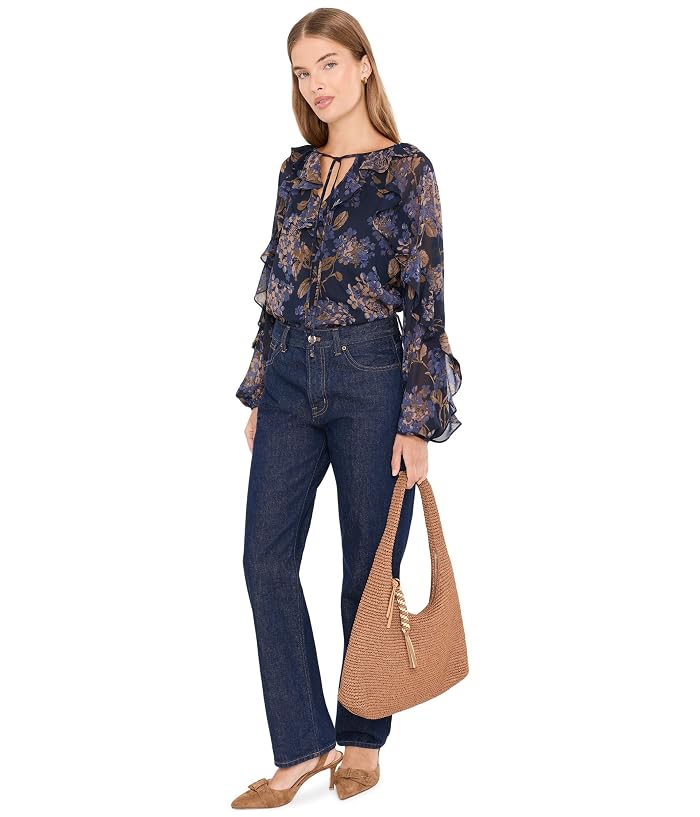 Lauren Ralph Lauren Petite Floral Ruffle-Trim Georgette Blouse - Image 2