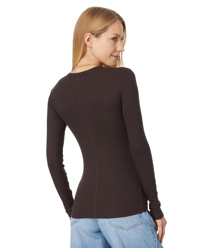 Madewell Modal Rib Long Sleeve Crew Neck - Image 2