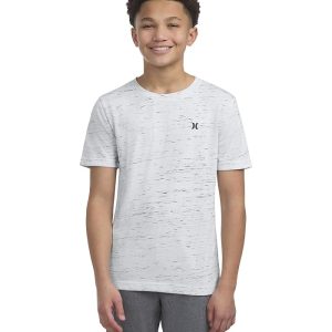 Hurley Kids Cloud Slub Crew Neck T-Shirt (Big Kid)