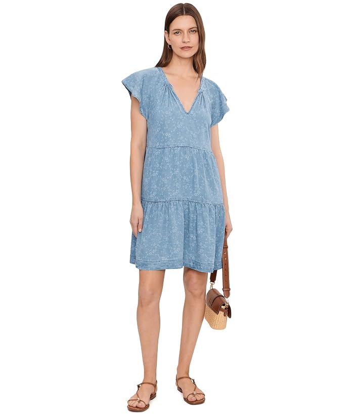 Liverpool Los Angeles Tiered Flutter Sleeve Dress - Image 2