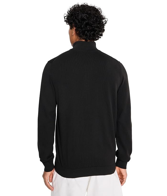 Lacoste Zipped High Neck Cotton Sweater - Image 4