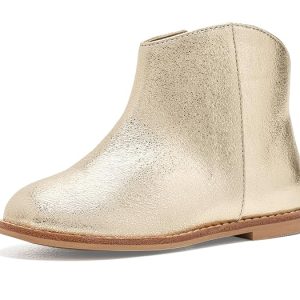 Janie and Jack Gold Booties (Toddler/Little Kid/Big Kid)