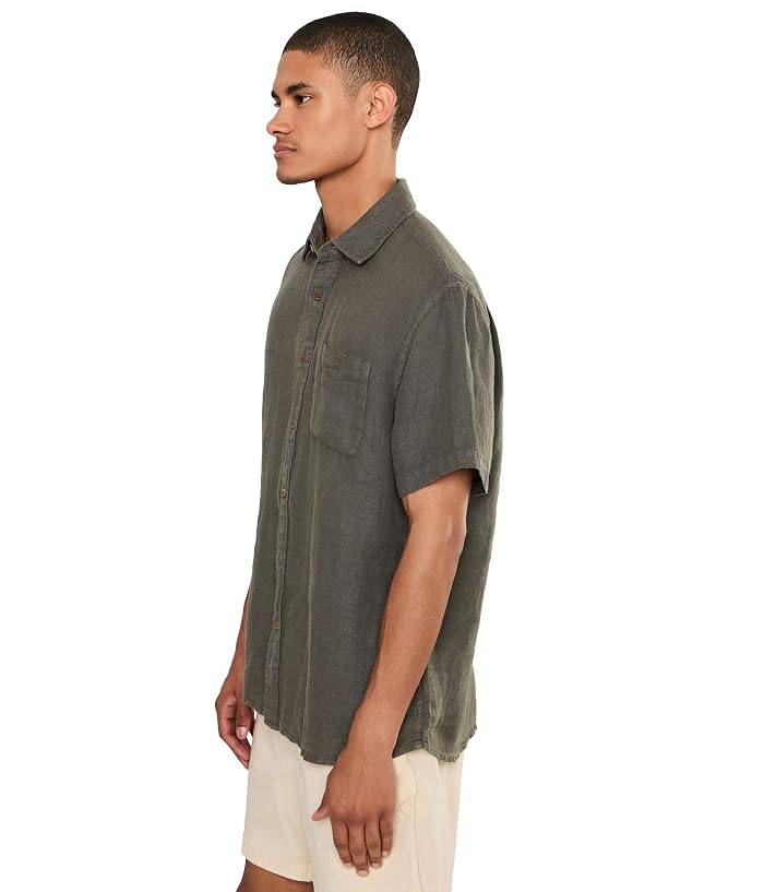 Faherty Short Sleeve Palma Linen Shirt - Image 3