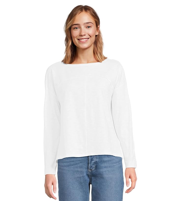 Lilla P Drop Shoulder Seamed Boatneck