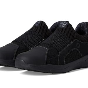 Nunn Bush Grazie AP1 Work Slip-On Slip-Resistant Work Shoe EZ On Athletic Style Sneaker