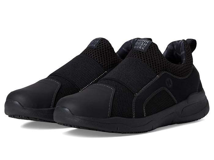 Nunn Bush Grazie AP1 Work Slip-On Slip-Resistant Work Shoe EZ On Athletic Style Sneaker