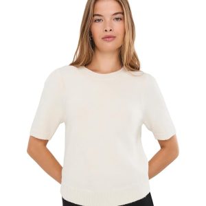 Michael Stars Agatha Short Sleeve Crew Neck Pullover Sweater