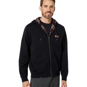 L.L.Bean Katahdin Iron Works Sweatshirt Flannel Lined Hooded Regular