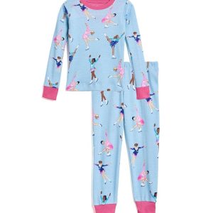 Hatley Kids Figure Skaters Cotton Rib Pajama Set (Toddler/Little Kid/Big Kid)