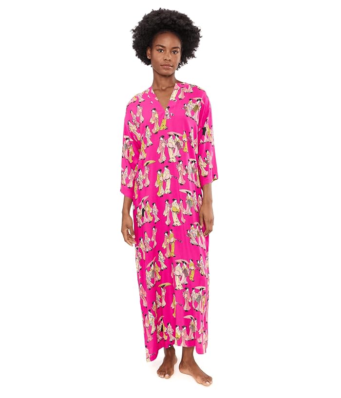 N by Natori Geisha Challis Mandarin Caftan