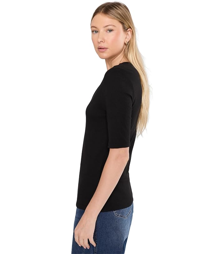 Liverpool Los Angeles 1/2 Sleeve V-Neck Double Layer Front Knit Top - Image 3
