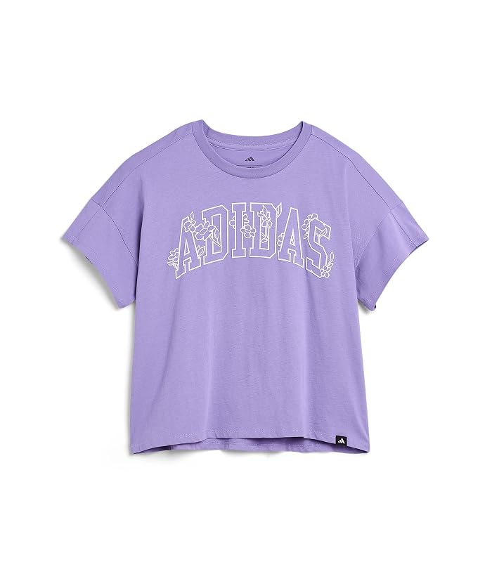 adidas Kids Drop Shoulder Tee (Big Kid) - Image 4