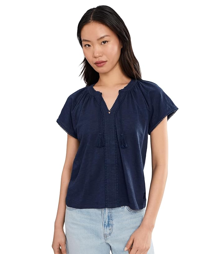 Tommy Bahama Pom Pom Trim Top
