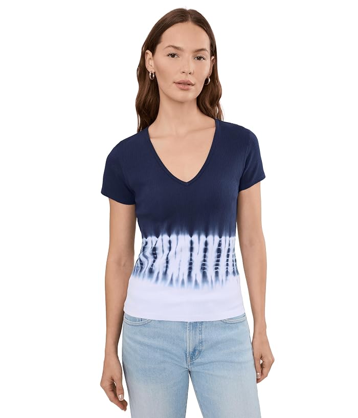 Lilla P Bamboo Dye Short Sleeve V-Neck