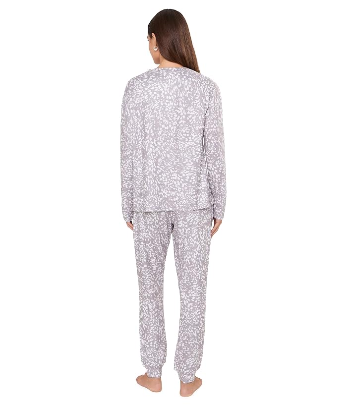 Karen Neuburger Two-Piece Long Sleeve Henley Pullover and Joggers Set - Image 3