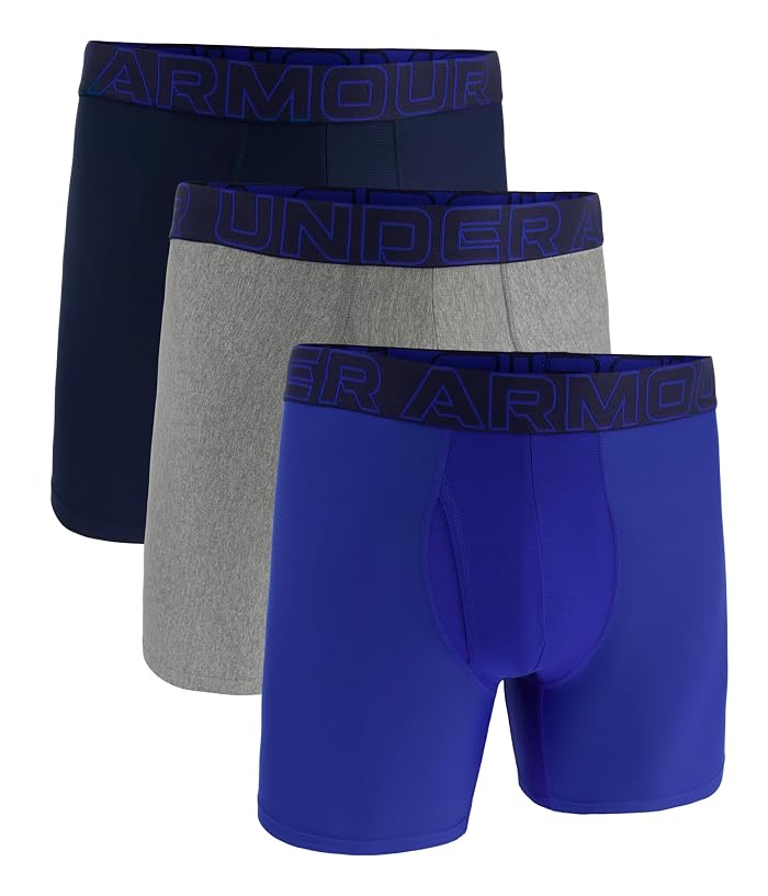 Under Armour 3-Pack Performance Tech Solid 6" Boxer Briefs - Image 3