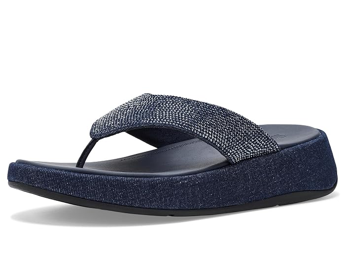 FitFlop F Mode Toe Post Denim and Hotfix