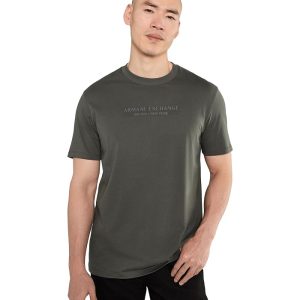 Armani Exchange Cotton Jersey AX Wording Regular Tee