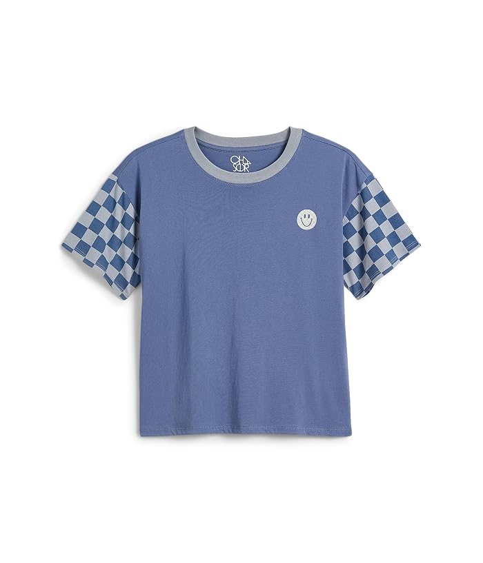 Chaser Kids Checkered Smiley Graphics Crew Neck T-Shirt (Little Kid/Big Kid)