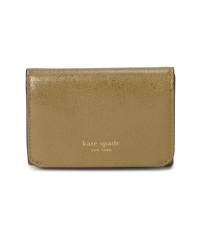 Kate Spade New York Halo Glazed Leather Card Case Trifold Wallet