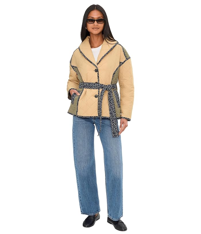 Avec Les Filles Quilted Wrap Jacket With Belt - Image 2