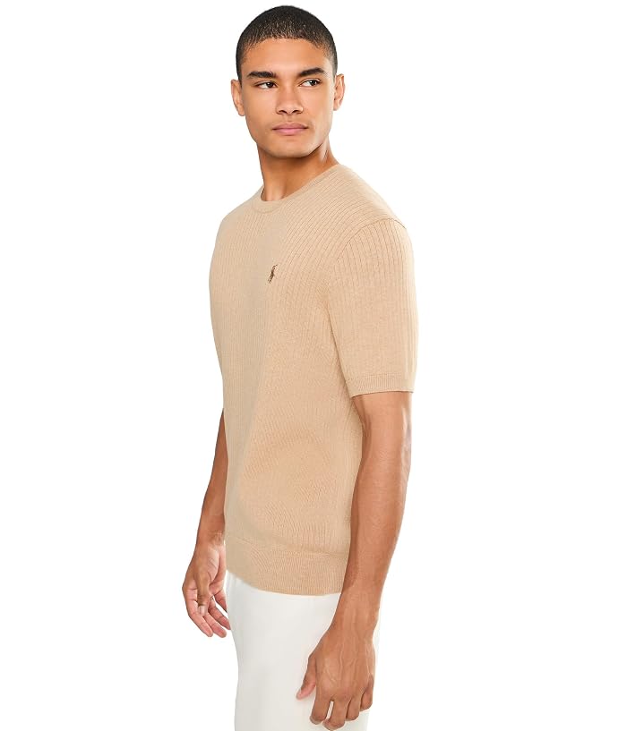 Polo Ralph Lauren Rib Knit Cotton Short Sleeve Sweater - Image 3