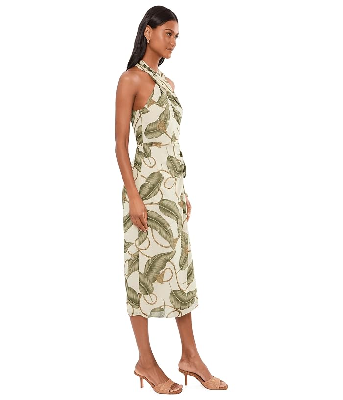Lauren Ralph Lauren Rope-Print Georgette Halter Midi Dress - Image 3
