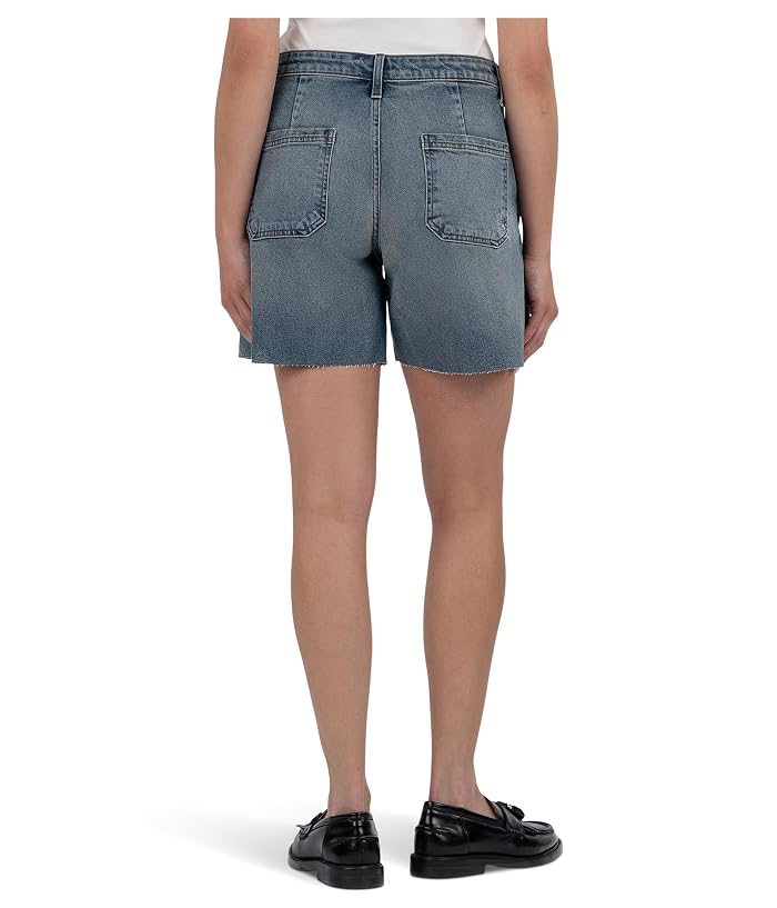 KUT from the Kloth Hailey High-Rise Bermuda-Basic Raw Hem - Image 3