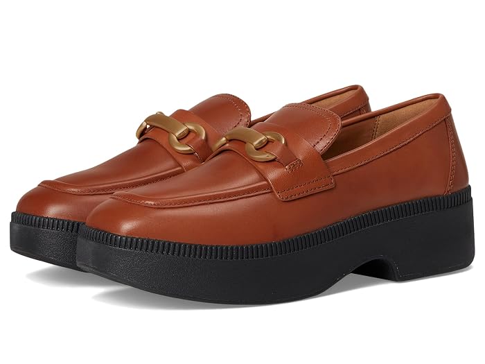 FitFlop F-Luma Chunky-Snaffle Leather Demi-Wedge Loafers