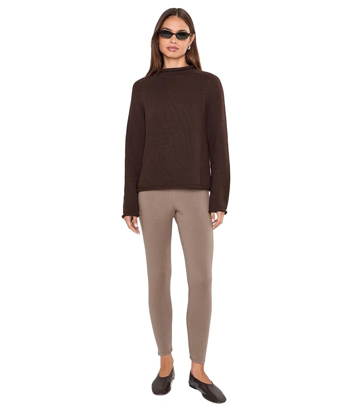 Eileen Fisher Petite Cozy Brushed Terry Hug High Waisted Ankle Leggings - Image 2