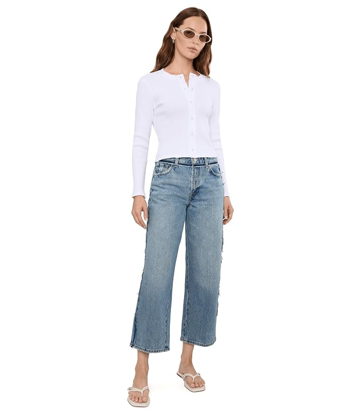 7 For All Mankind Stovepipe Straight Ankle in Sapphire Dust - Image 2