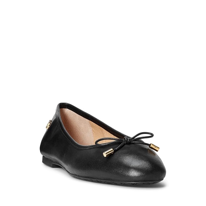 Lauren Ralph Lauren Jayna Nappa Leather Flat
