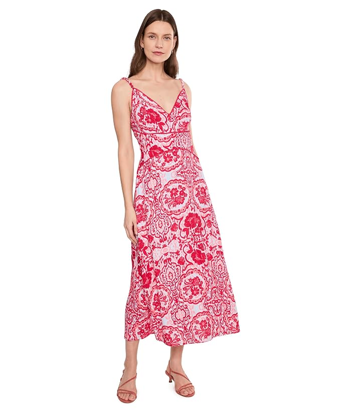 Adrianna Papell V-Neck Maxi Dress