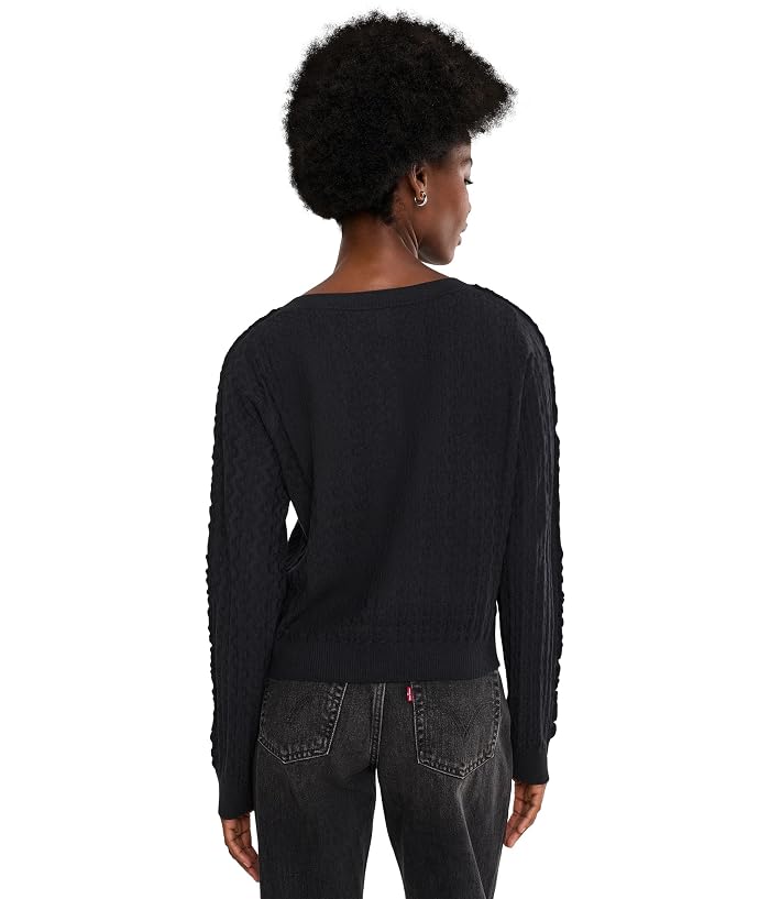 Liverpool Los Angeles Long Sleeve Button Front Cardigan Sweater with Ruffles - Image 4