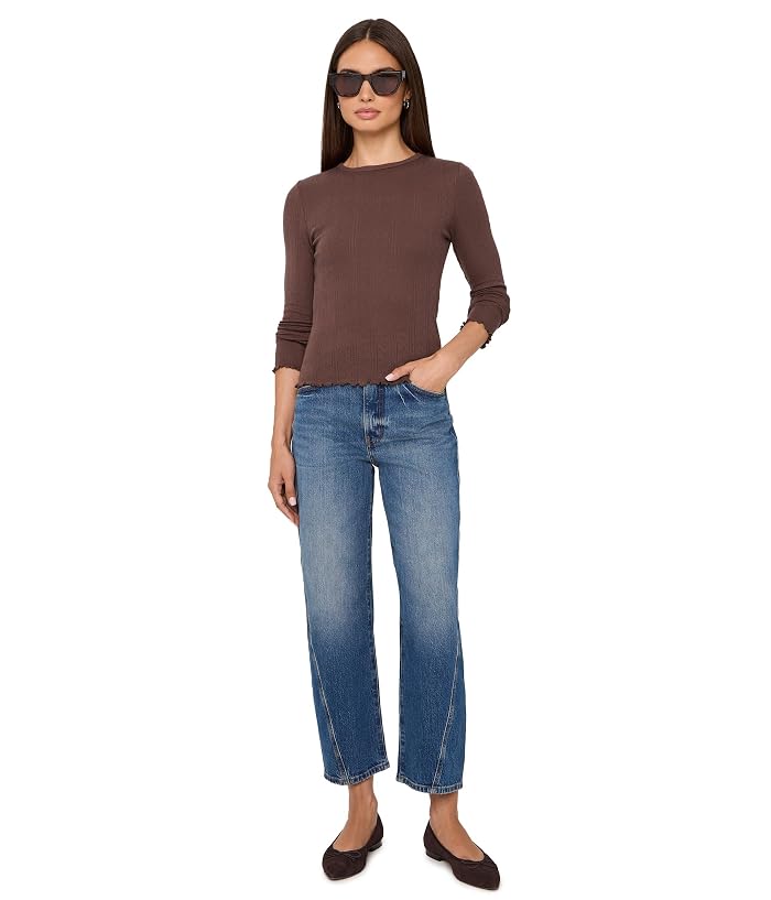 DAZE Waverly Everyday Daze Long Sleeve Pointelle Crew Neck - Image 2