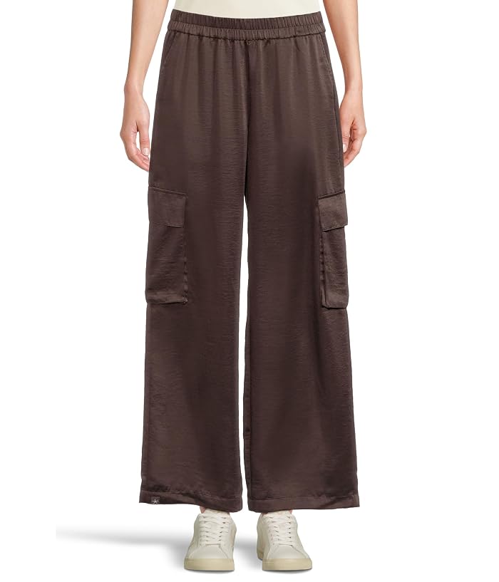 Barefoot Dreams Liquid Satin Wide Leg Cargo Pant