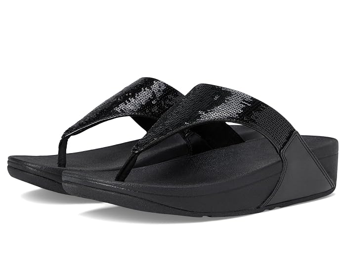 FitFlop Lulu Sequin Toe-Post Sandals